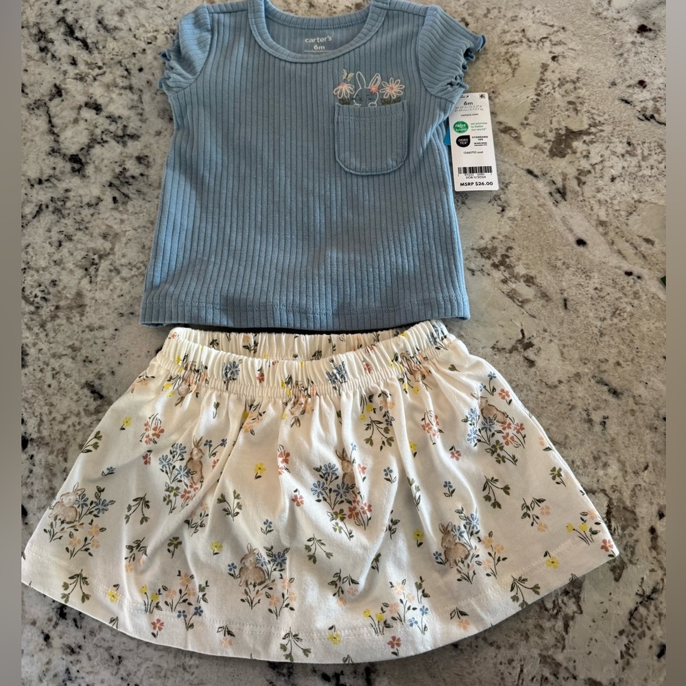 Carters two piece shirt and skort